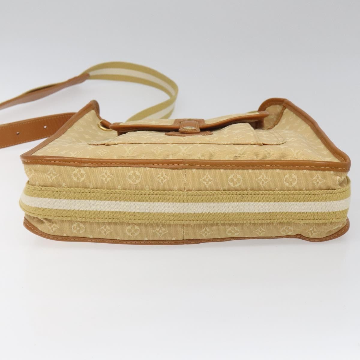 Louis Vuitton Mary Kate Messenger Bag Mini Lin, BEIGE, CANVAS, Crossbody bag
