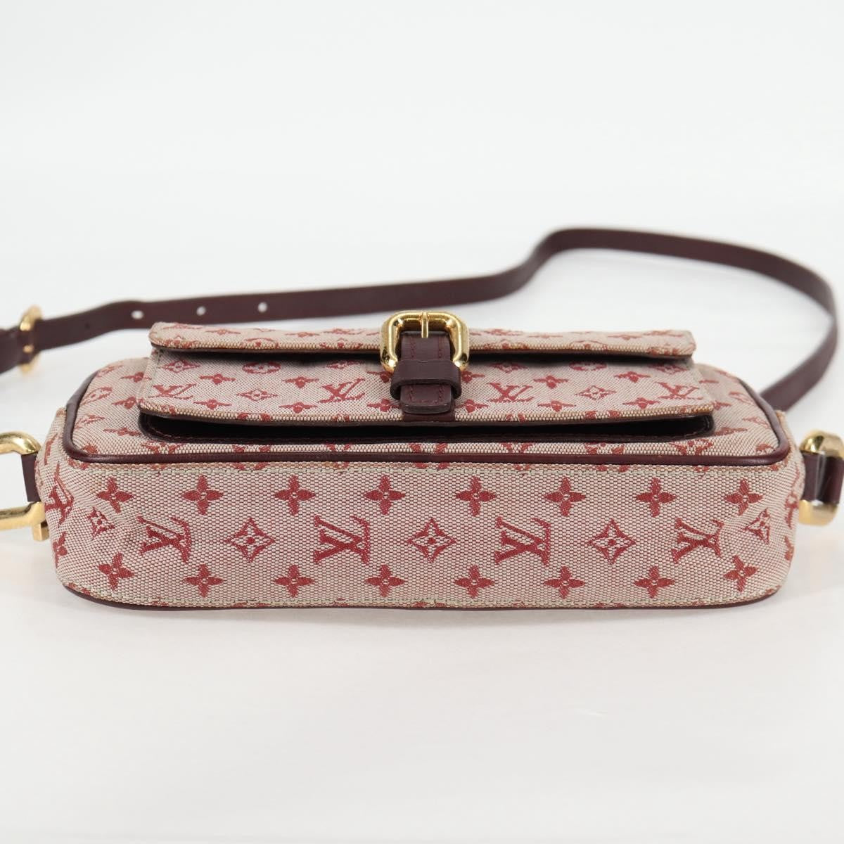 Louis Vuitton Juliette Crossbody Bag Mini Lin, RED, CANVAS, Shoulder bag