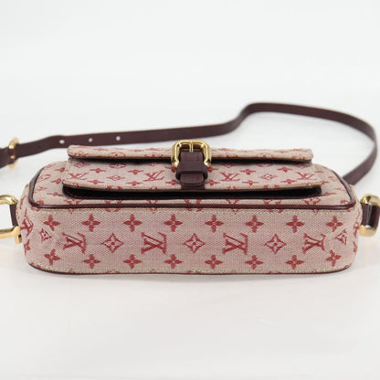 Louis Vuitton Juliette Crossbody Bag Mini Lin, RED, CANVAS, Shoulder bag