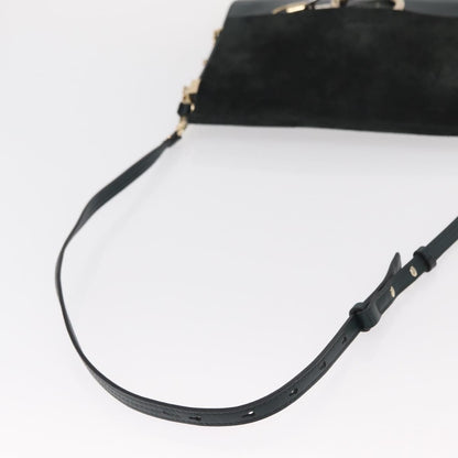 Chloe Faye Shoulder Bag Leather and Suede, KHAKI, SUEDE, Shoulder bag