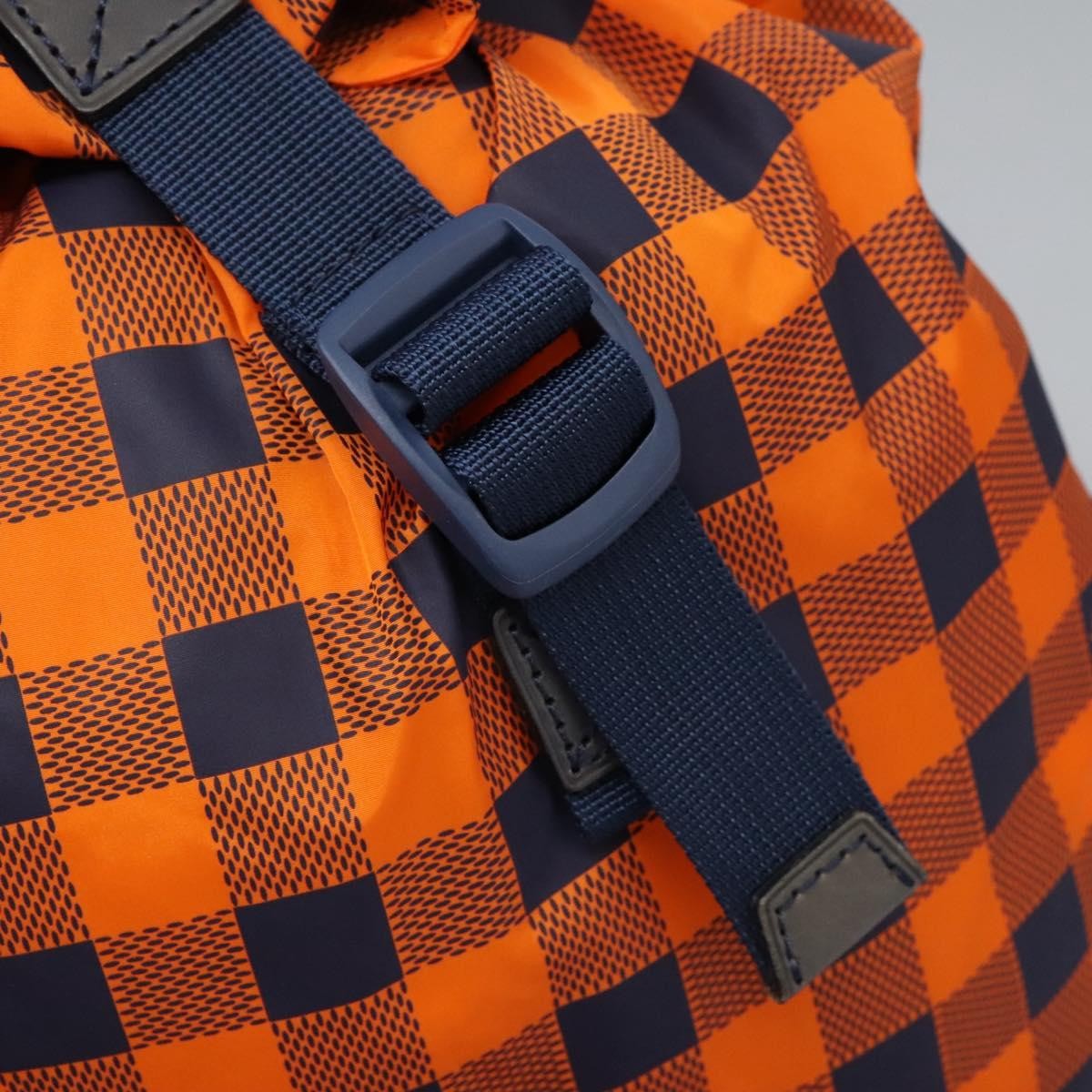 Louis Vuitton Aventure Backpack Damier Nylon, Orange, Nylon, Backpack