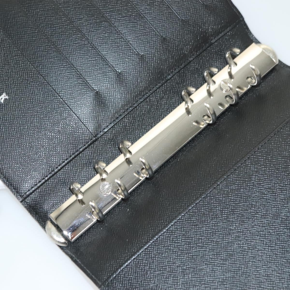 Louis Vuitton Agenda Cover Damier Azur, BLACK, CANVAS, Toiletry Case