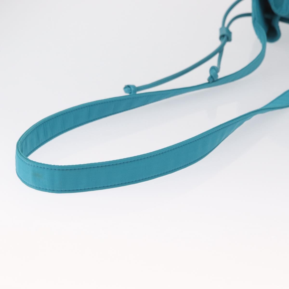 Saint Laurent Vintage Shoulder Bag Nylon, TURQUOISE, NYLON, Shoulder bag