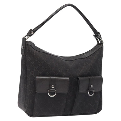 Gucci Abbey Pocket Hobo GG Canvas, BROWN, CANVAS, Shoulder bag