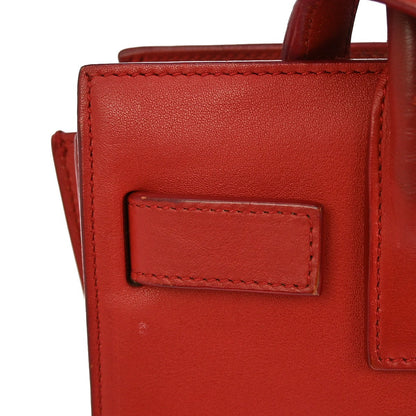 Saint Laurent Sac de Jour NM Bag Leather, RED, LEATHER, Handbag