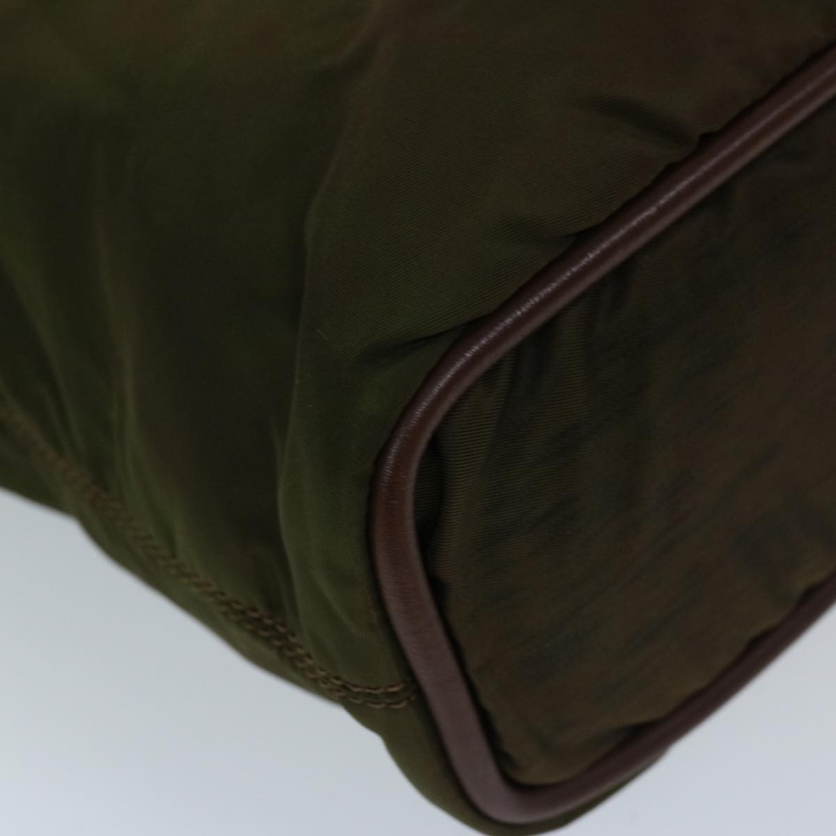 Celine Vintage Macadam Handbag Macadam, KHAKI, NYLON, Handbag