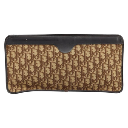 Christian Dior Vintage Trotter Pouch Canvas, BROWN, CANVAS, Clutche & pouche