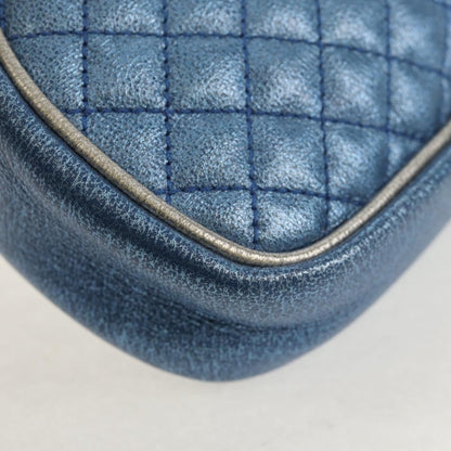 Gucci Trapuntata Camera Shoulder Bag Lambskin, BLUE, LEATHER, Shoulder bag