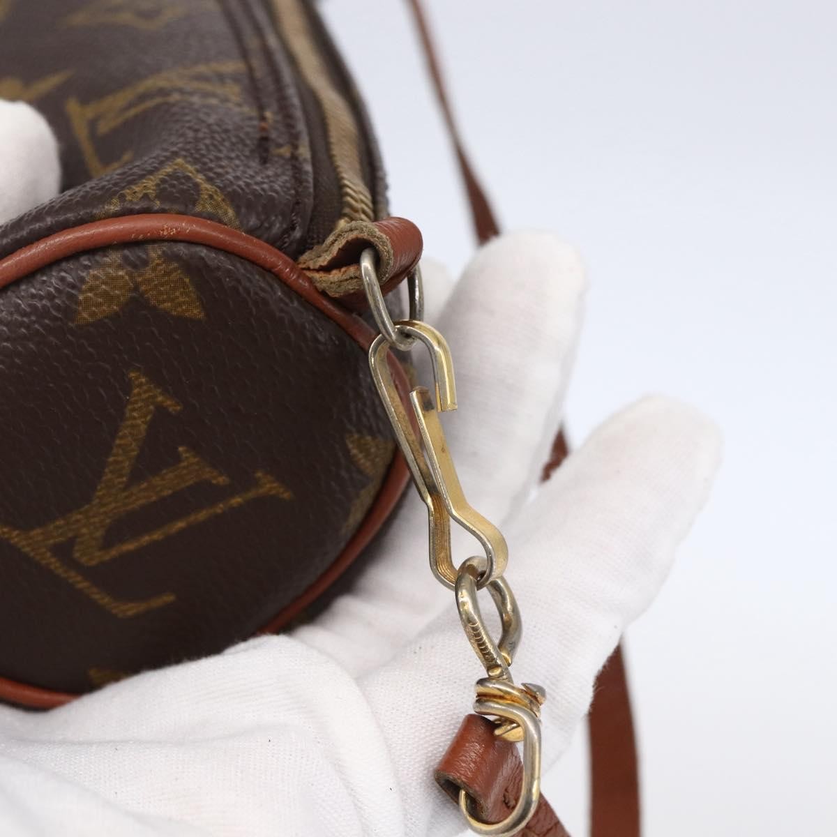 Louis Vuitton Papillon Handbag Monogram Canvas, BROWN, CANVAS, Clutche & pouche