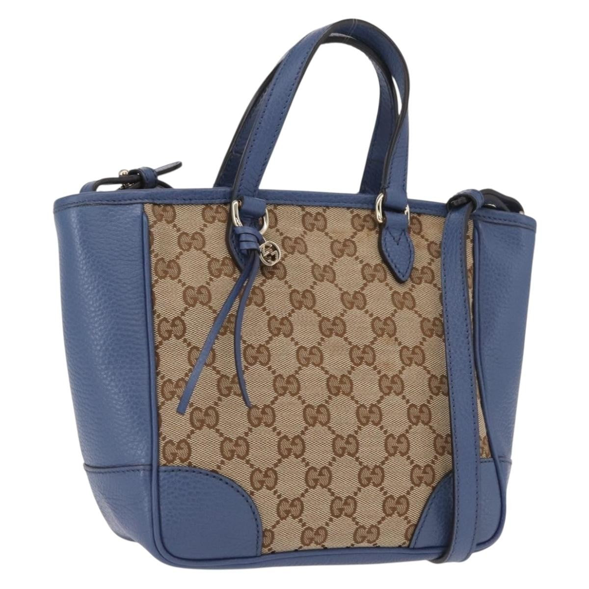 Gucci Bree Convertible Tote GG Canvas with Leather, Beige, Canvas, Tote Bag