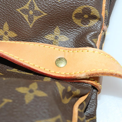 Louis Vuitton Saumur Handbag Monogram Canvas, BROWN, CANVAS, Shoulder bag