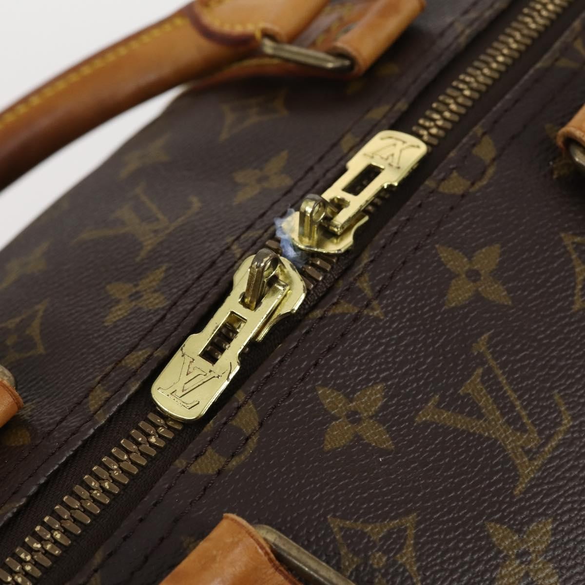 Louis Vuitton Keepall Bandouliere Bag Monogram Canvas, BROWN, CANVAS, Travel bag