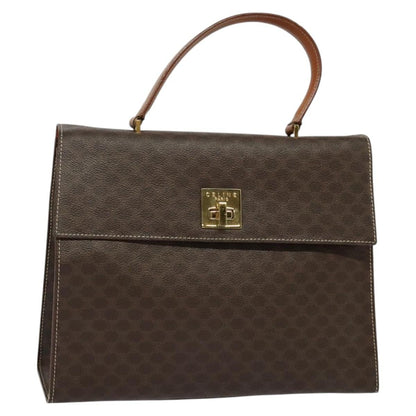 Celine Triomphe vintage handbag Macadam canvas, BROWN, CANVAS, Handbag