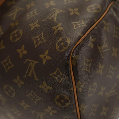 Louis Vuitton Keepall Bag Monogram Canvas, BROWN, CANVAS, Travel bag