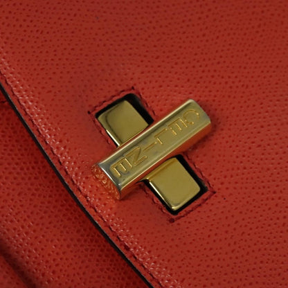 Celine Backpack Leather, ORANGE, LEATHER, Backpack