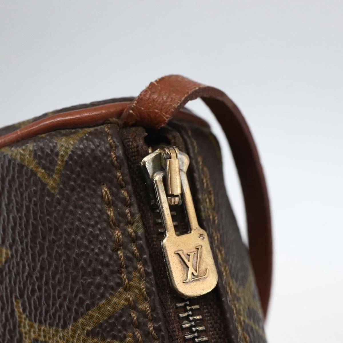 Louis Vuitton Papillon Pochette Monogram Canvas, BROWN, CANVAS, Clutche & pouche