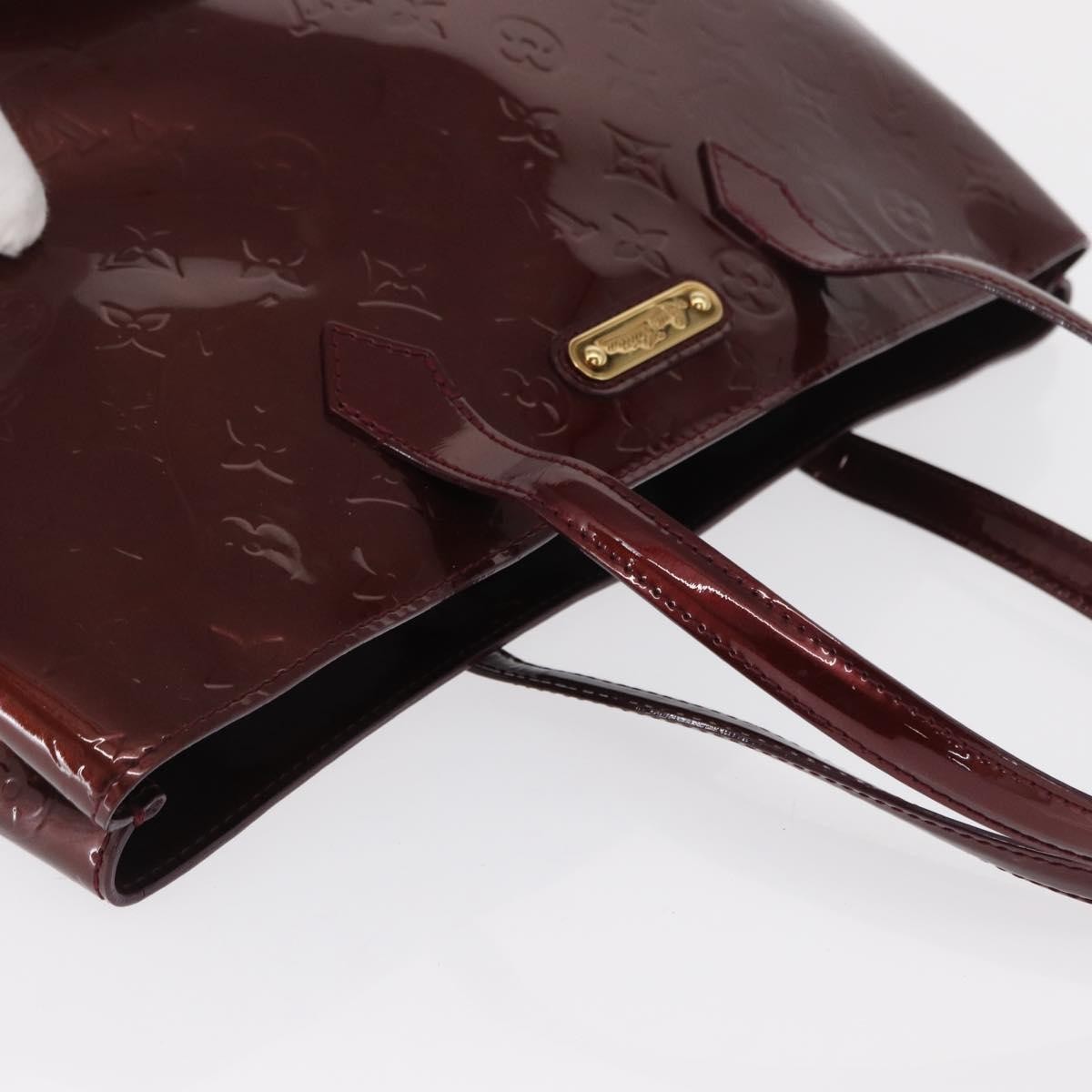 Louis Vuitton Wilshire Handbag Monogram Vernis, RED, PATENT_LEATHER, Tote bag