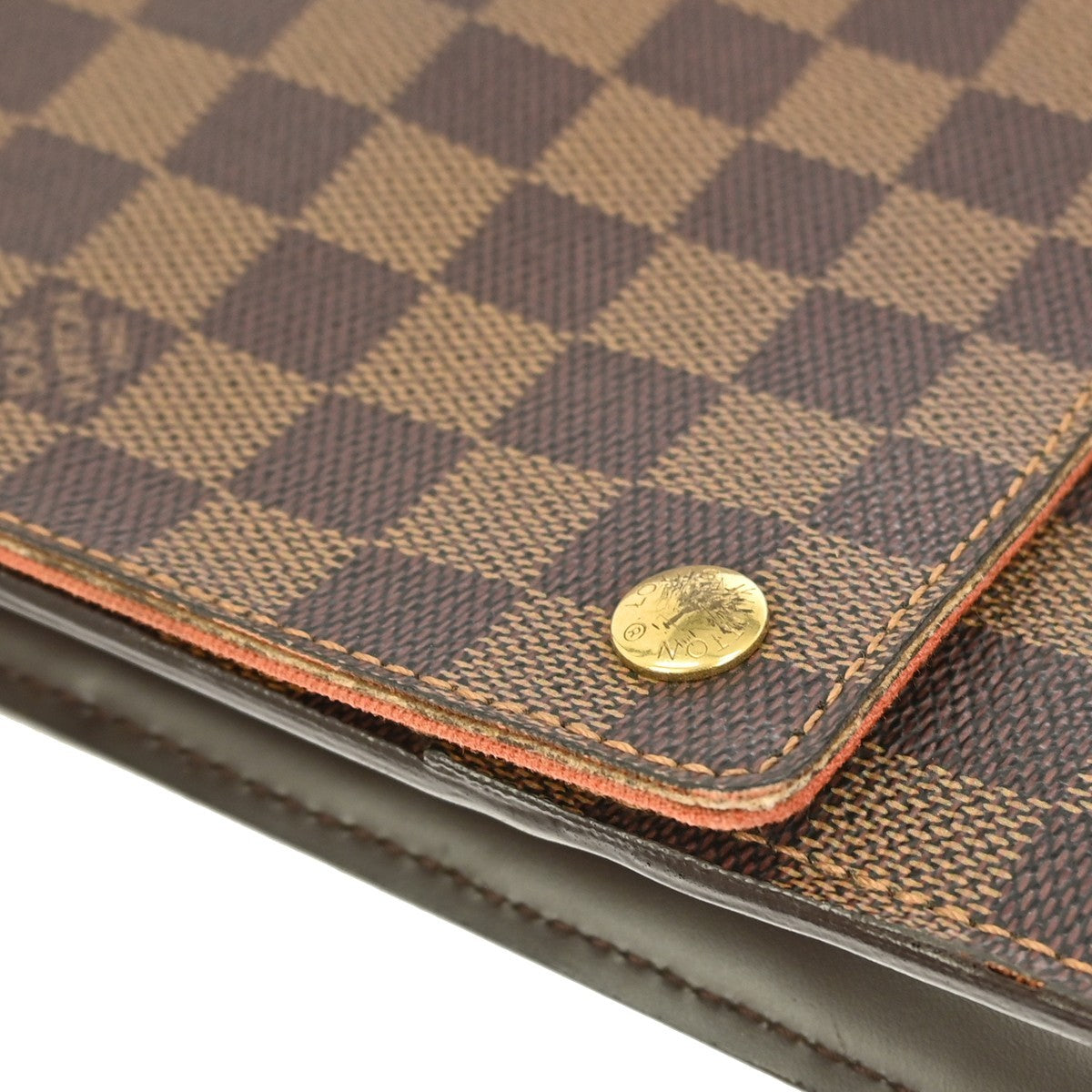 Louis Vuitton Portobello Messenger Damier, BROWN, CANVAS, Shoulder bag