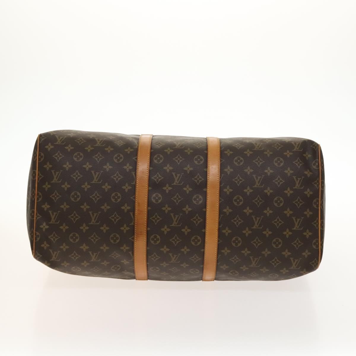 Louis Vuitton Keepall Bag Monogram Canvas, BROWN, CANVAS, Travel bag