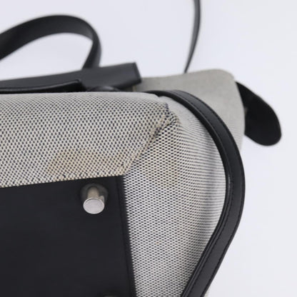 Celine Belt Bag Textured Leather, GRAY, LEATHER, Handbag