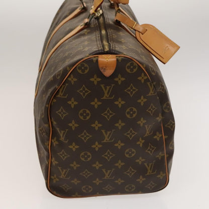 Louis Vuitton Keepall Bag Monogram Canvas, BROWN, CANVAS, Travel bag