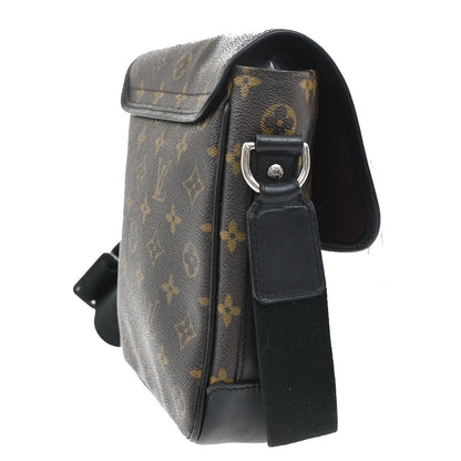Louis Vuitton Bass Messenger Bag Macassar Monogram Canvas, BROWN, CANVAS, Shoulder bag
