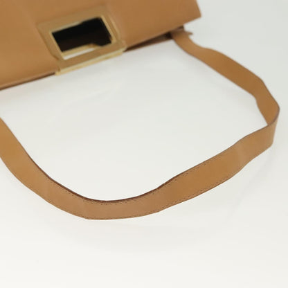 Salvatore Ferragamo Shoulder Bag Leather, BEIGE, LEATHER, Shoulder bag
