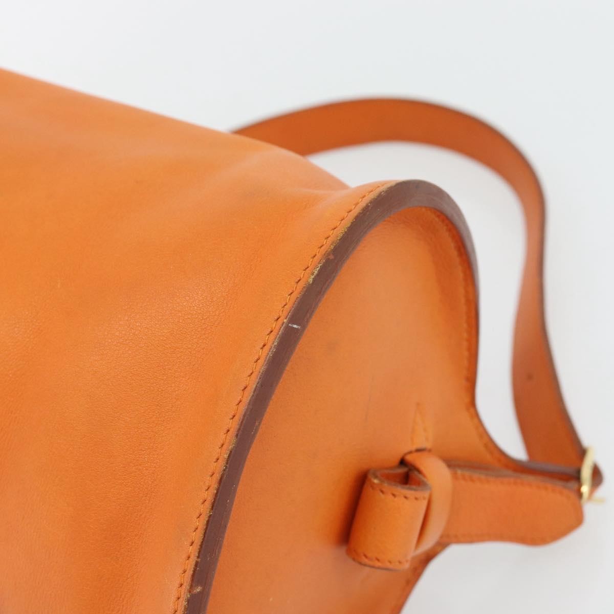 Hermes Sac Doremi Bag Leather, Orange, Leather, Shoulder Bag