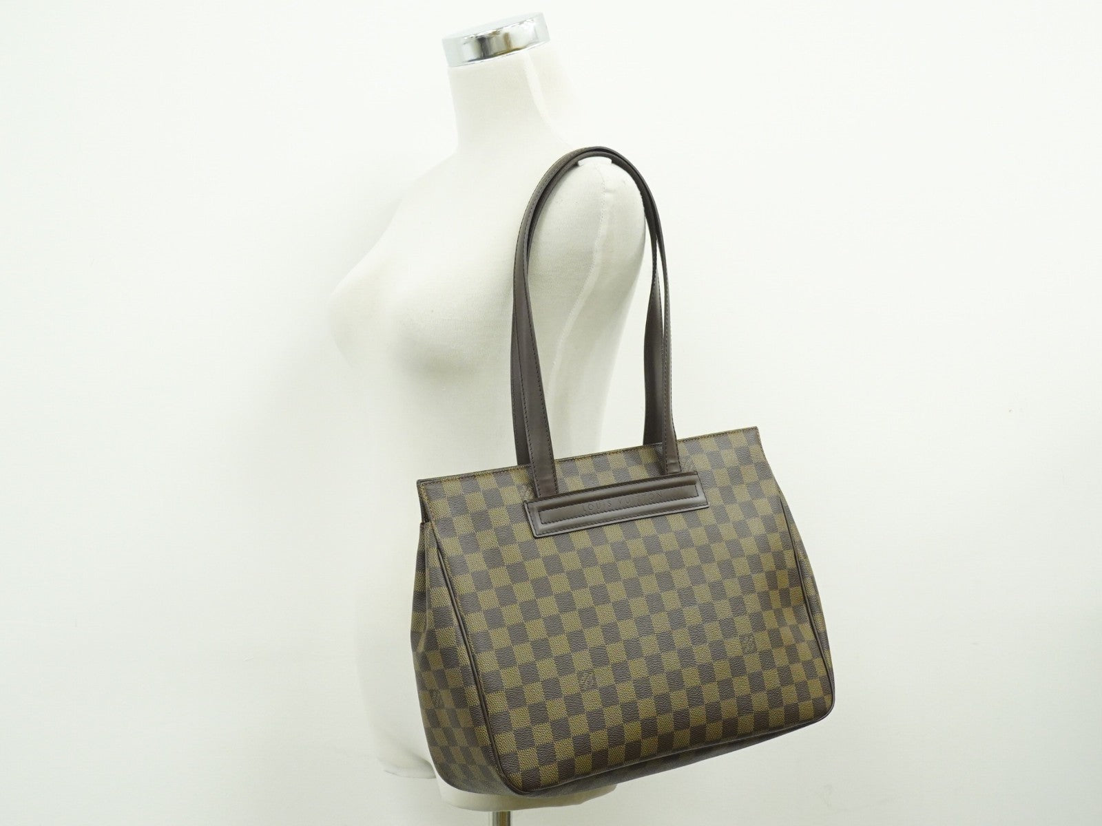 Louis Vuitton Parioli Handbag Damier, BROWN, CANVAS, Tote bag