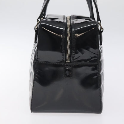 Chanel Chocolate Bar CC Bowler Bag Quilted Patent, BLACK, PATENT_LEATHER, Handbag