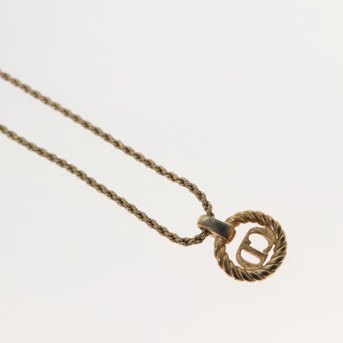 Christian Dior CD Pendant Necklace Gold-plated, GOLD, GOLD_PLATED, Necklace