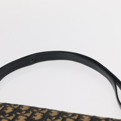 Christian Dior Vintage Trotter Shoulder Bag Canvas, NAVY, CANVAS, Shoulder bag