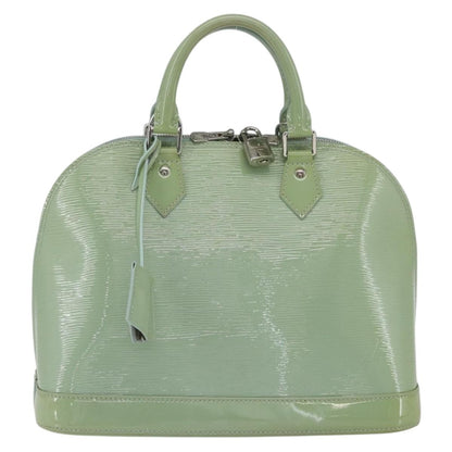 Louis Vuitton Alma Handbag Monogram Vernis, GREEN, PATENT_LEATHER, Handbag