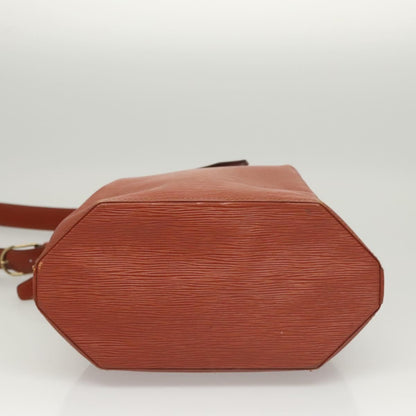 Louis Vuitton Vintage Sac d'Epaule Handbag Epi Leather, BROWN, LEATHER, Handbag