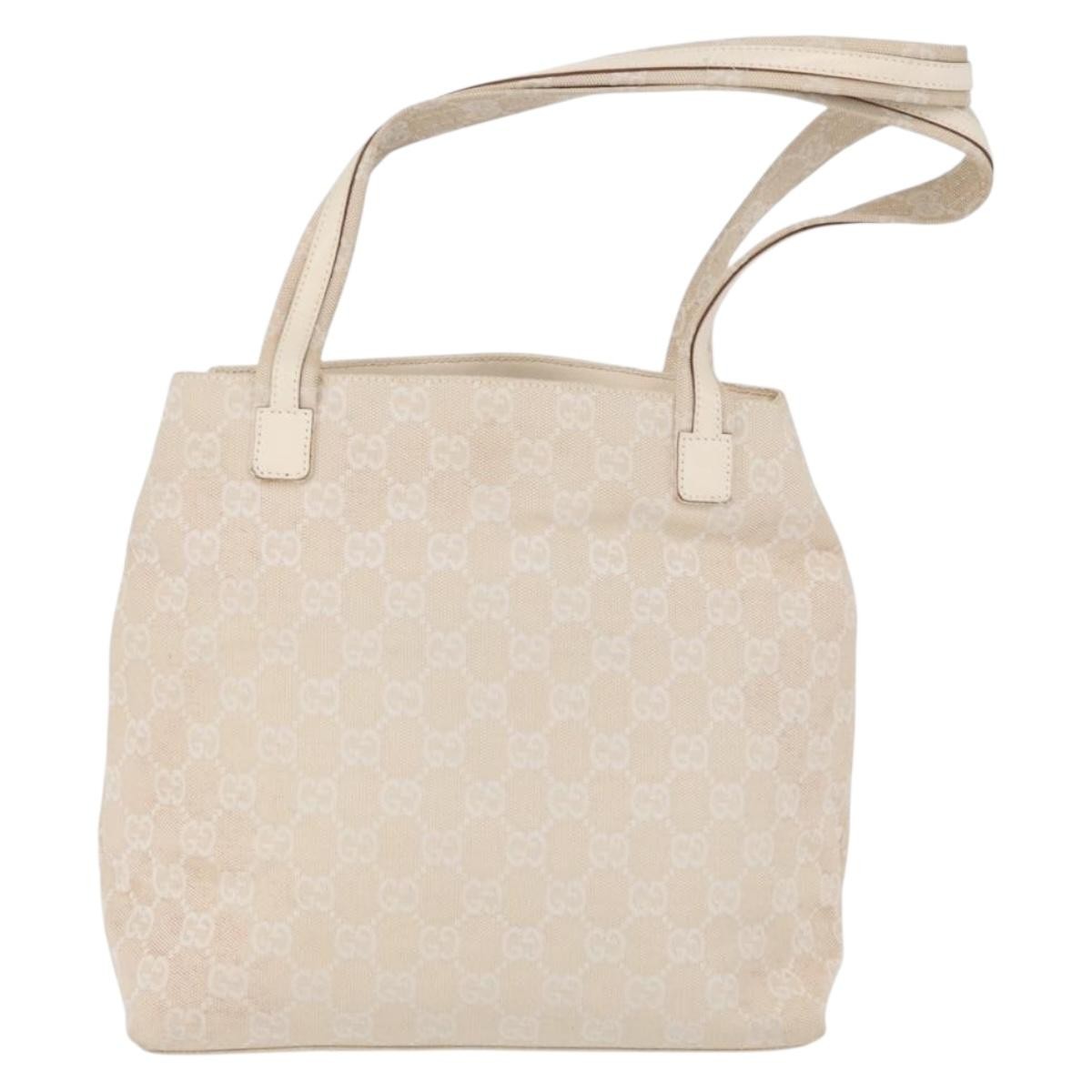 Gucci Double Pocket Tote GG Canvas, ECRU, CANVAS, Handbag
