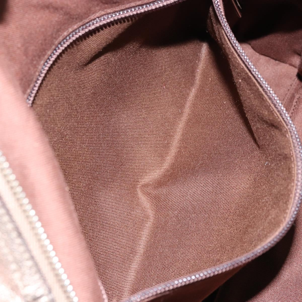 Salvatore Ferragamo Gancini Buckle Shoulder Bag Leather, GOLD, LEATHER, Tote bag