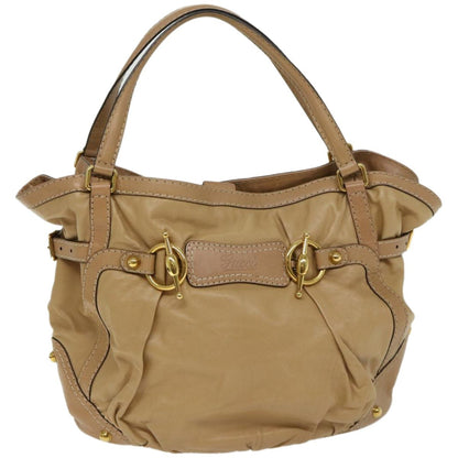 Gucci Vintage Horsebit Shoulder bag Leather, BEIGE, LEATHER, Shoulder bag
