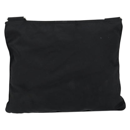 Prada Flat Messenger Bag Tessuto, BLACK, NYLON, Shoulder bag