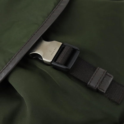 Prada Double Front Pocket Backpack Tessuto, KHAKI, NYLON, Backpack
