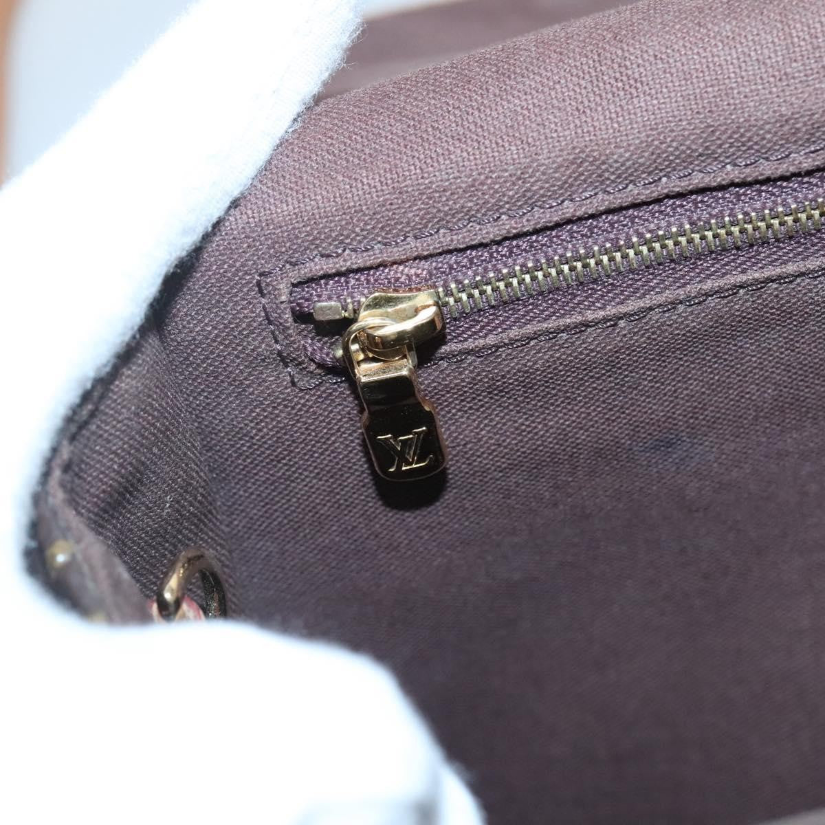 Louis Vuitton Menilmontant Handbag Monogram Canvas, BROWN, CANVAS, Shoulder bag