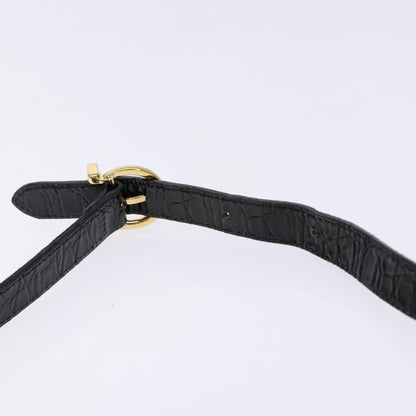 Salvatore Ferragamo Vala Shoulder Bag Leather, BLACK, LEATHER, Shoulder bag