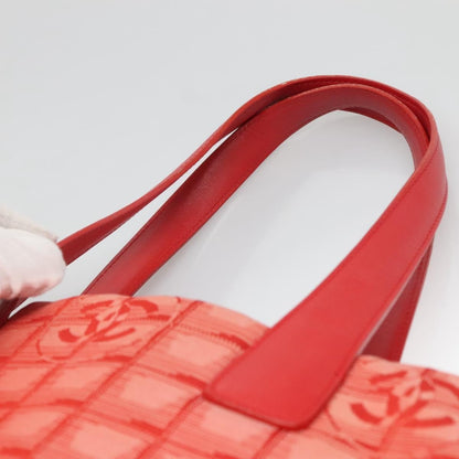 Chanel Travel Line Tote Nylon, RED, NYLON, Tote bag