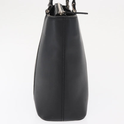 Burberry Vintage Handbag Leather, BLACK, LEATHER, Handbag
