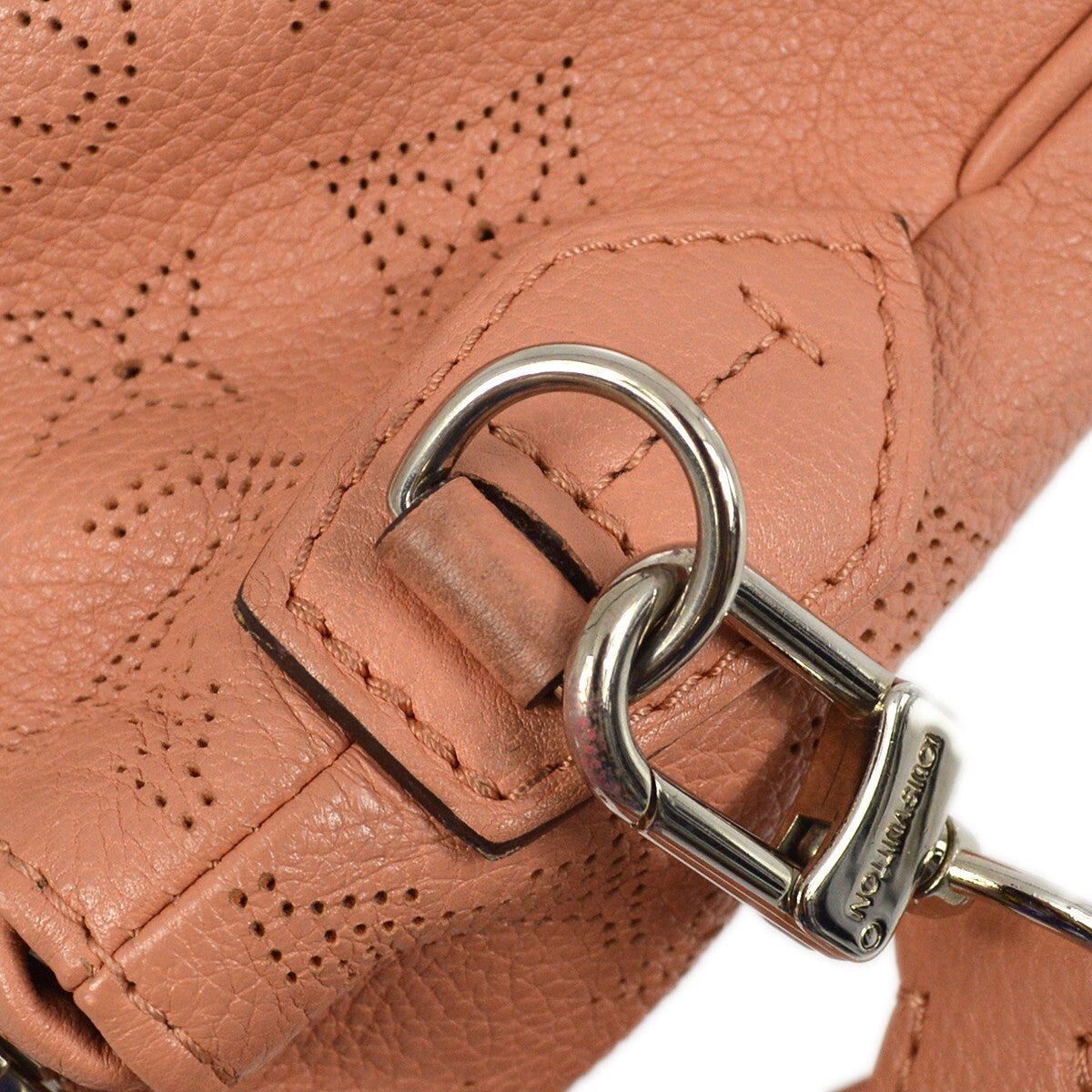 Louis Vuitton Selene Handbag Mahina Leather, Pink, Leather, Shoulder Bag