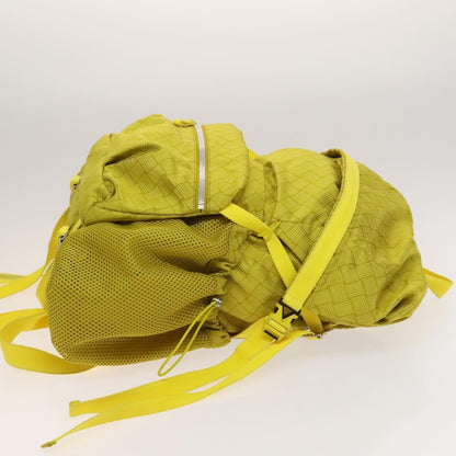 Bottega Veneta Vintage Backpack Nylon, Yellow, Nylon, Backpack