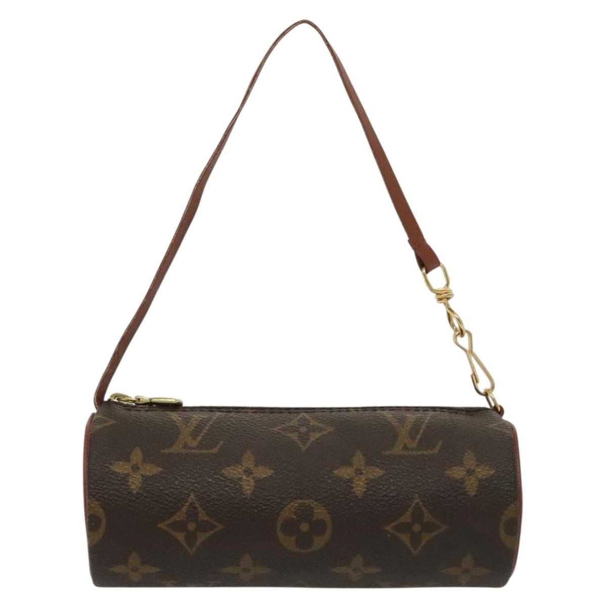 Louis Vuitton Papillon Pochette Monogram Canvas, BROWN, CANVAS, Handbag