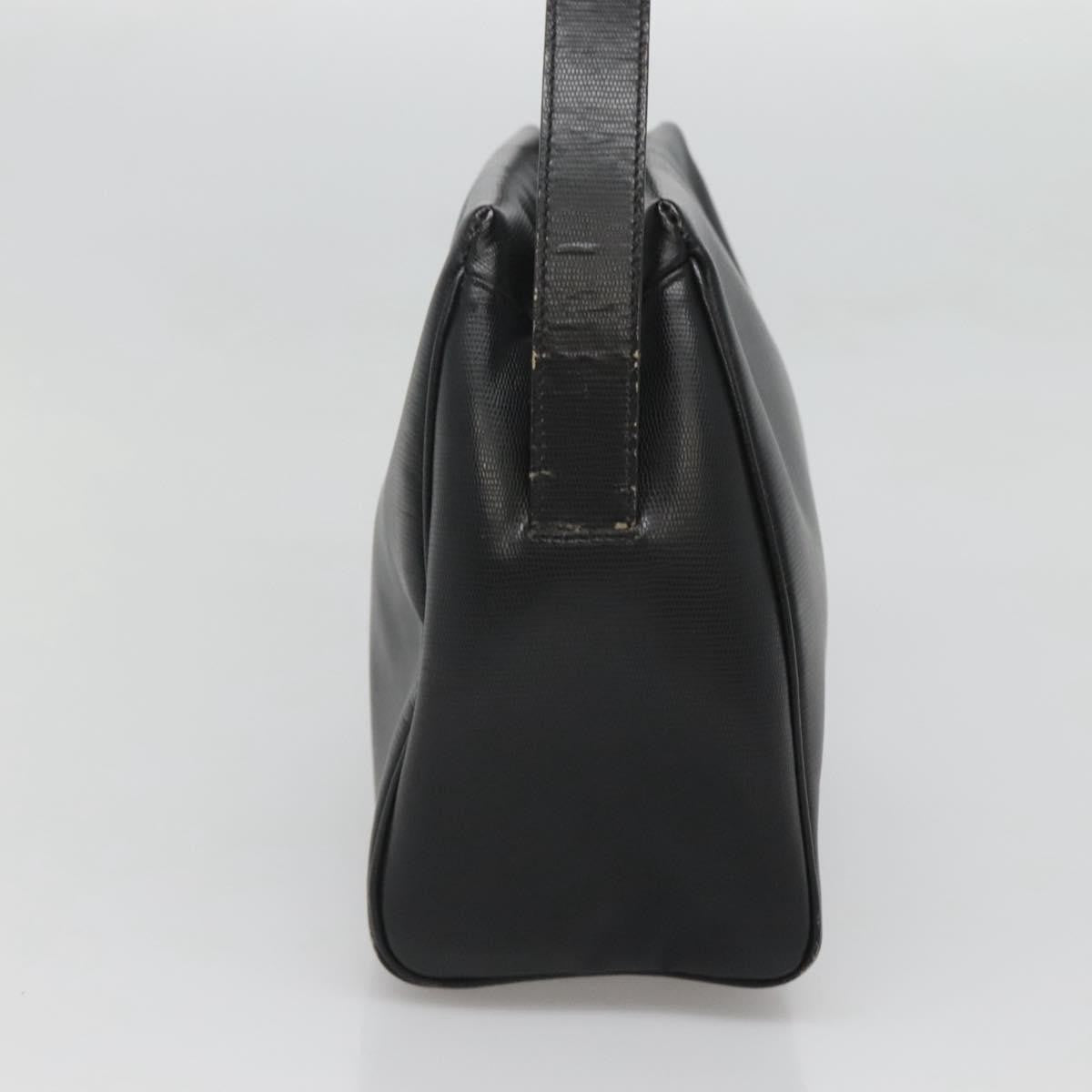 Celine Circle Logo Handbag Leather, BLACK, LEATHER, Handbag