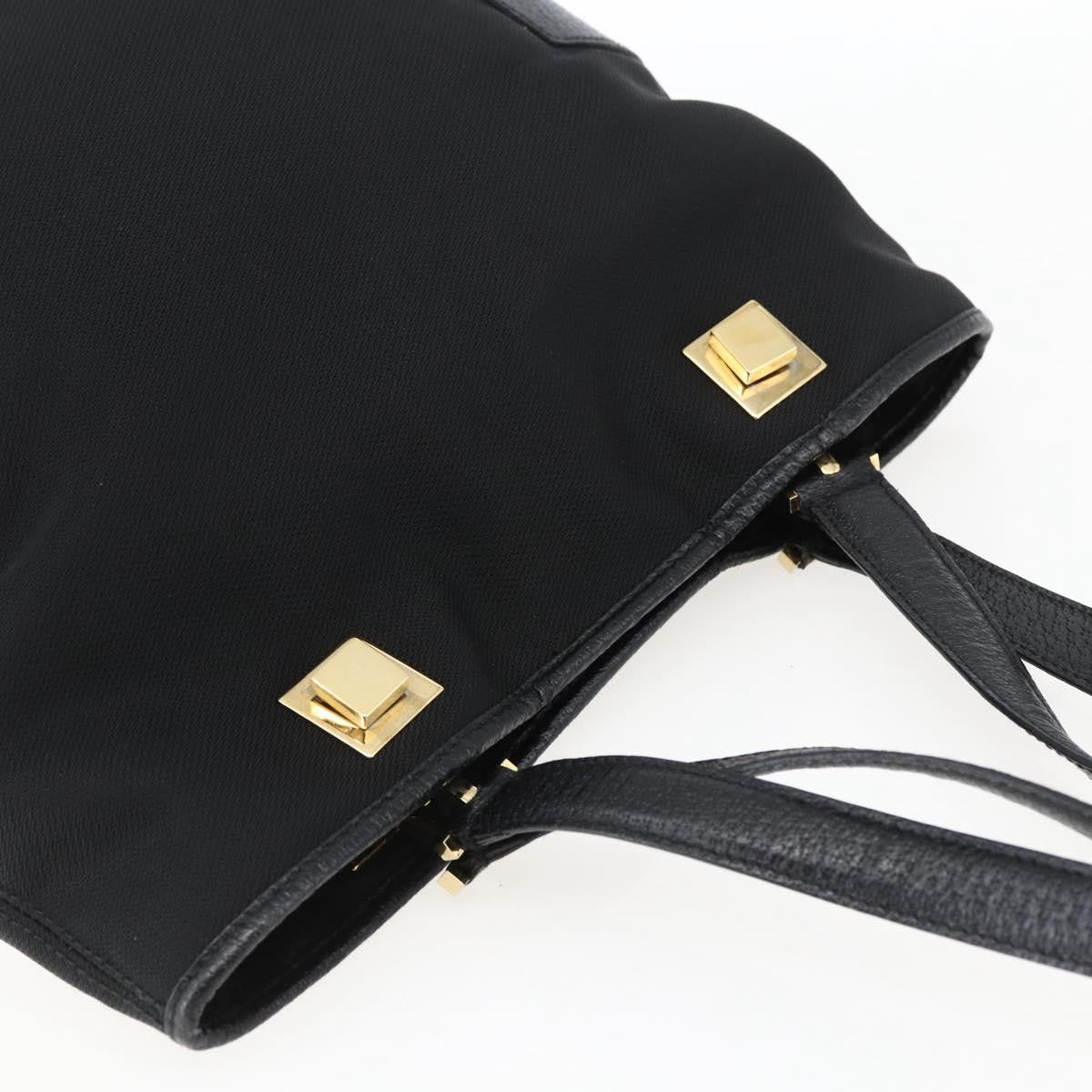 Salvatore Ferragamo Tote Bag Canvas, Black, Canvas, Tote Bag