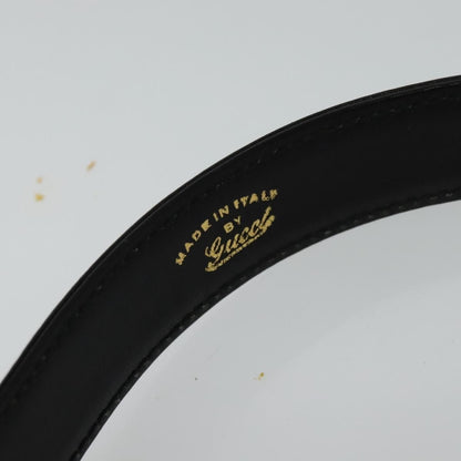 Gucci Vintage Turnlock Top Handle Bag Leather, BLACK, LEATHER, Shoulder bag