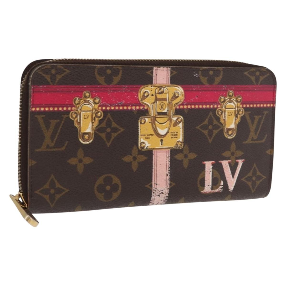 Louis Vuitton Zippy wallet Canvas, BROWN, CANVAS, Wallets